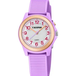 Calypso Montre Fille<Montre pour fille JUNIOR COLLECTION K5823-4 avec bracelet en résine violet