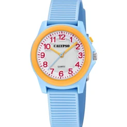 Calypso Montre Fille<Montre pour fille JUNIOR COLLECTION K5823-3 avec bracelet en résine bleu