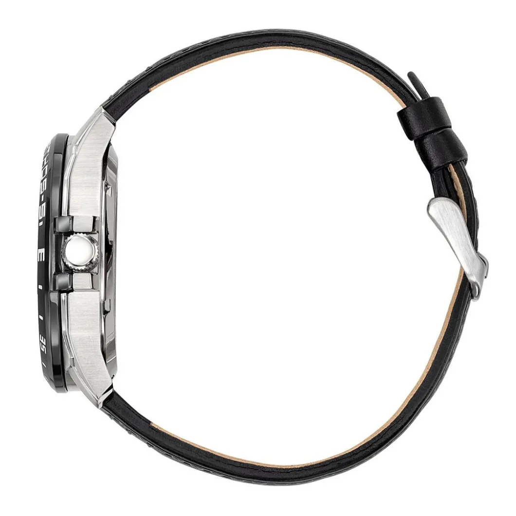 Patrouille de France Montres Montre Automatique|Montre Cuir<Montre pour homme 668116 avec bracelet en cuir noir