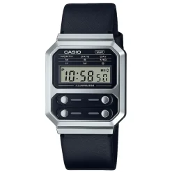 Casio Montre Cuir<Montre pour homme avec bracelet en cuir noir