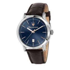 Maserati Montre Cuir<Montre pour homme EPOCA R8851118016 avec bracelet en cuir marron