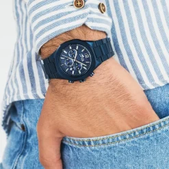 Lotus Montre Acier<Montre pour Homme EXCELLENT L18848-1 avec bracelet en acier bleu