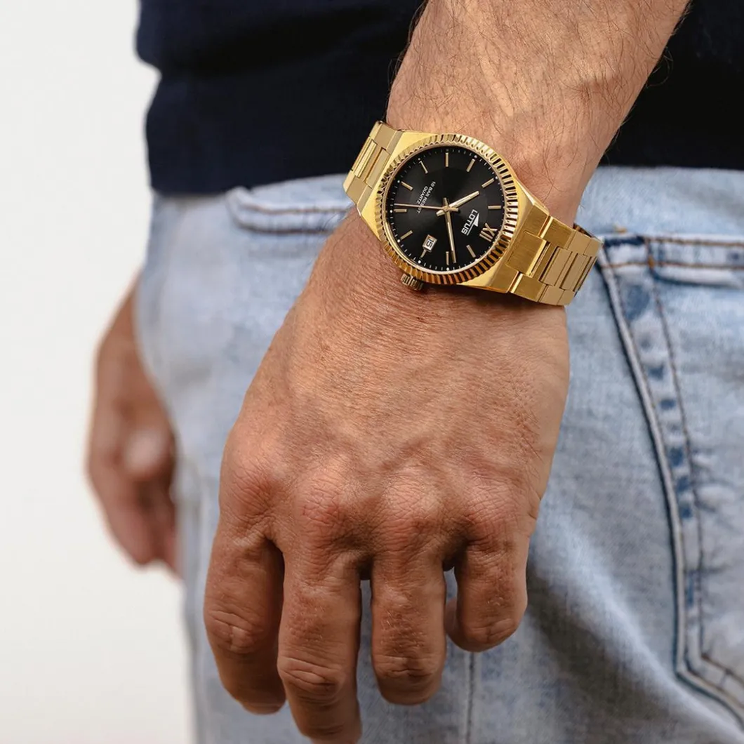 Lotus Montre Acier<Montre pour Homme FREEDOM COLLECTION L18837-3 avec bracelet en acier doré