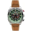Avi-8 Montre Cuir<Montre pour homme Hawker Hunter Dual Time Chrono AV-4100-01 avec bracelet en cuir marron