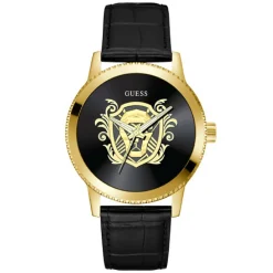 Guess Montre Cuir<Montre pour homme Monarch GW0566G1 avec bracelet en cuir noir