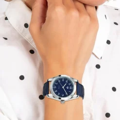 So Charm Montres Montre Cuir<Montre So Charm Bleu Femme MF529 Argent