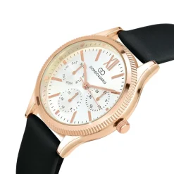 So Charm Montres Montre Cuir<Montre So Charm Noir Femme MF617-NFA Doré rose