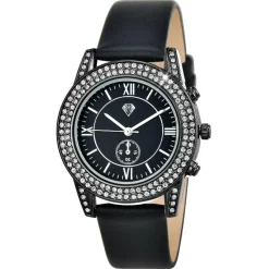 So Charm Montres Montre Cuir<Montre So Charm Noir Femme MF546-NFN Argent