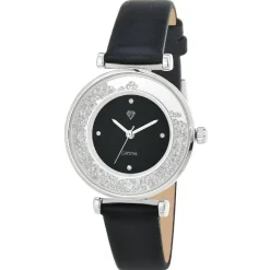 So Charm Montres Montre Cuir<Montre So Charm Noir Femme MF537-NFN Argent