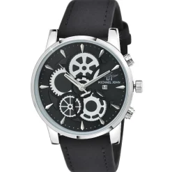 So Charm Montres Montre Cuir<Montre So Charm Noir Homme MH333 Argent