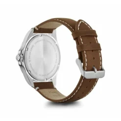 Victorinox Montre Cuir<Montre 241848 - FieldForce Boîtier Acier Argenté Bracelet Cuir Marron Homme