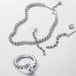 Pandora Boucles D'Oreilles<Pendantes femme en argent sterling avec zircons Timeless