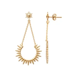 Maison de la Bijouterie Boucles D'Oreilles<Pendantes Sensimio Y55YY00 Plaqué or