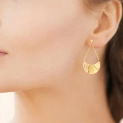 Maison de la Bijouterie Boucles D'Oreilles<Pendantes Sensimio Y54VV00 Plaqué or