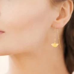 Maison de la Bijouterie Boucles D'Oreilles<Pendantes Sensimio Y54VU00 Plaqué or