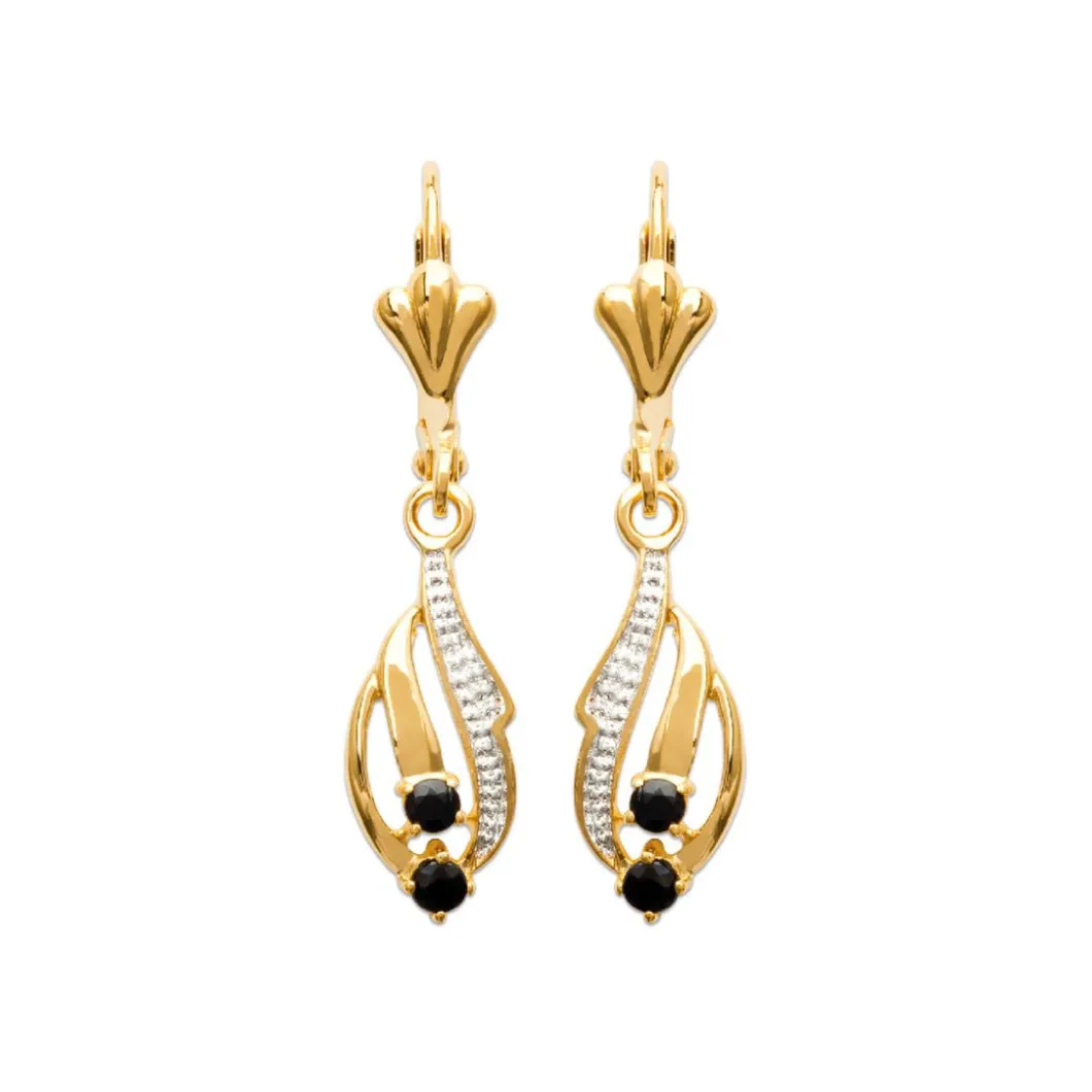 Maison de la Bijouterie Boucles D'Oreilles<Pendantes Sensimio Y3530Z43 Plaqué or