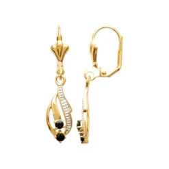Maison de la Bijouterie Boucles D'Oreilles<Pendantes Sensimio Y3530Z43 Plaqué or
