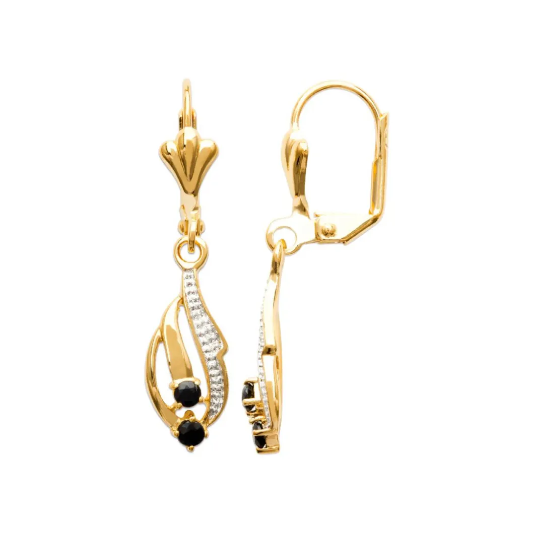 Maison de la Bijouterie Boucles D'Oreilles<Pendantes Sensimio Y3530Z43 Plaqué or