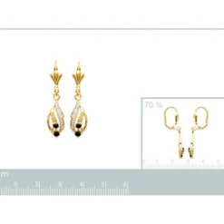 Maison de la Bijouterie Boucles D'Oreilles<Pendantes Sensimio Y3530Z43 Plaqué or