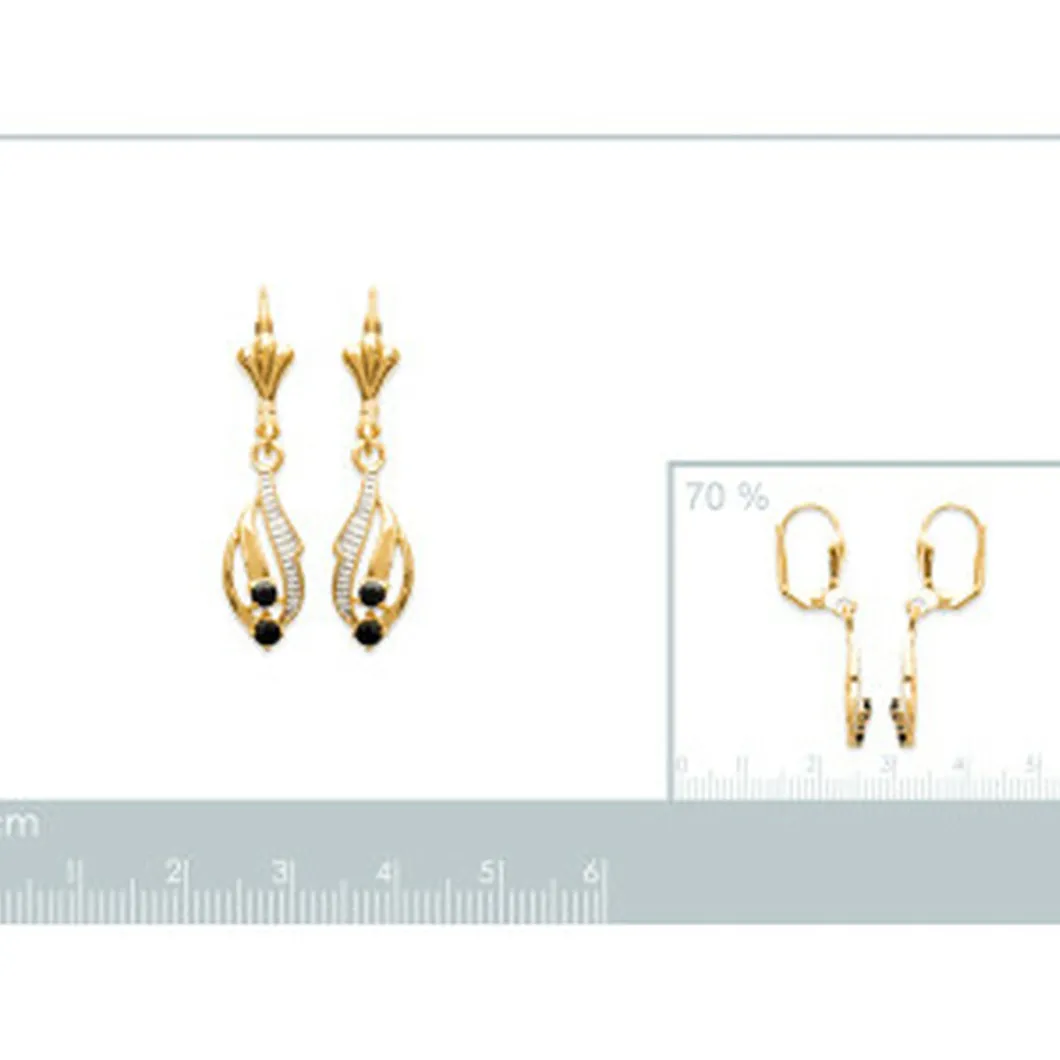 Maison de la Bijouterie Boucles D'Oreilles<Pendantes Sensimio Y3530Z43 Plaqué or