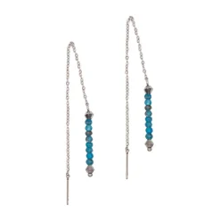 Sloya Boucles D'Oreilles<Pendantes Lumia en pierres Apatite Bleu