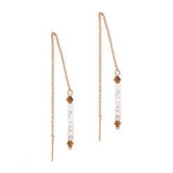 Sloya Boucles D'Oreilles<Pendantes Lumia en pierres de Lune Blanc