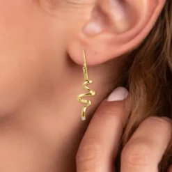 So Charm Bijoux Boucles D'Oreilles<Pendantes So Charm - BD1549-BO-DORE-DIAMANT-BlANC - Boucles D'Oreilles Dorées