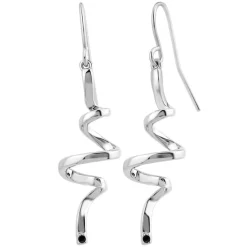 So Charm Bijoux Boucles D'Oreilles<Pendantes So Charm - BD1549-BO--DIAMANT-NOIR - Boucles D'Oreilles ées Argent