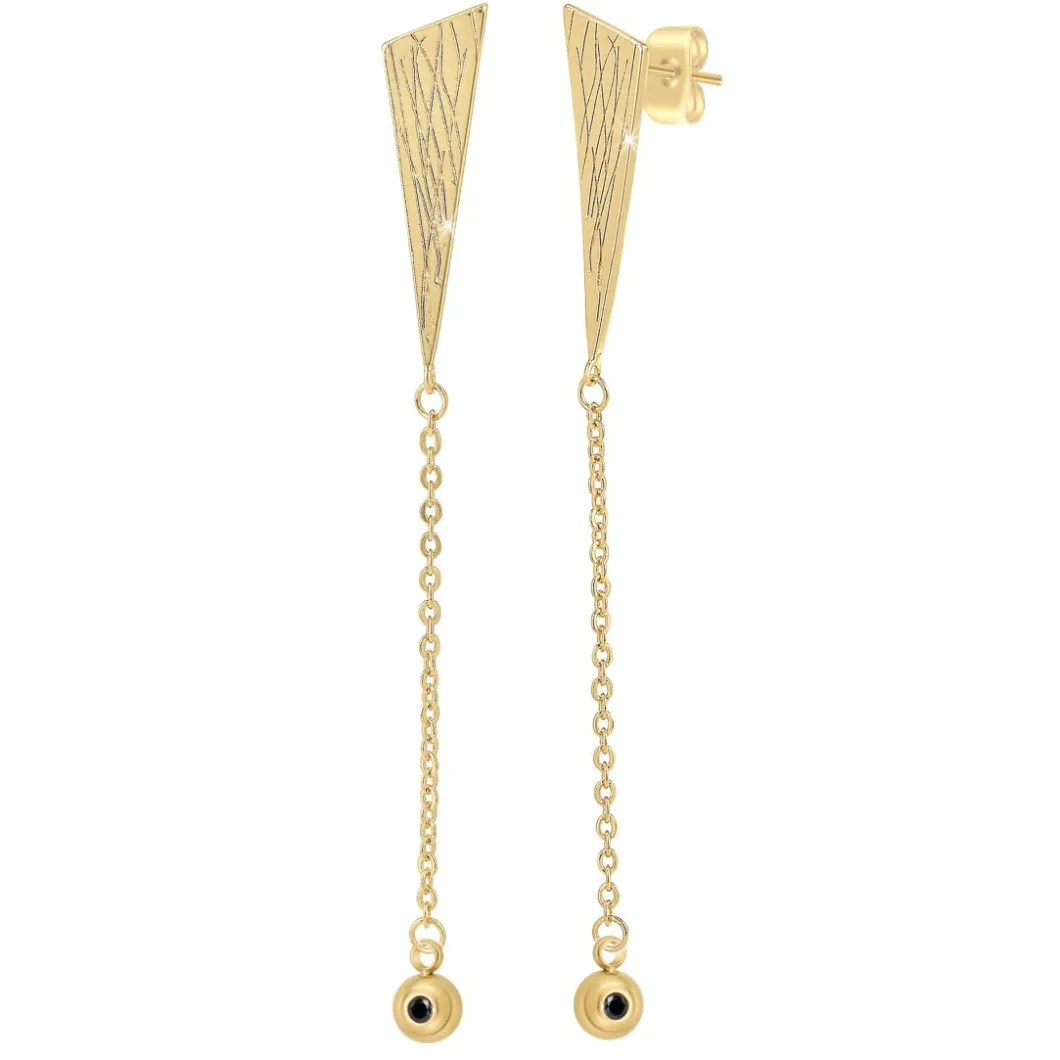 So Charm Bijoux Boucles D'Oreilles<Pendantes So Charm - BD2632-DORE-DIAMANT - Boucles D'Oreilles Dorées