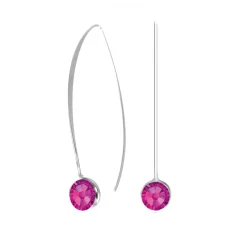 So Charm Bijoux Boucles D'Oreilles<Pendantes So Charm - BS135-FUSH - Boucles D'Oreilles ées Argent