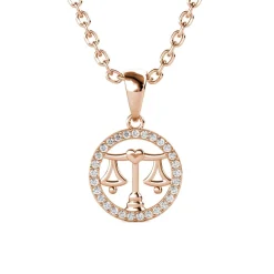 MYC-Paris Collier Et Pendentif<Pendentif Zodiaque Balance Finition Or Rose