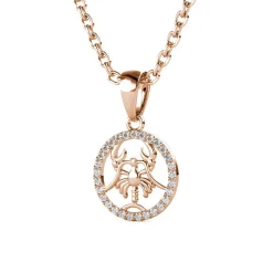 MYC-Paris Collier Et Pendentif<Pendentif Zodiaque Cancer Finition Or Rose