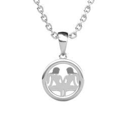MYC-Paris Collier Et Pendentif<Pendentif Zodiaque Gémeaux Finition Argentée