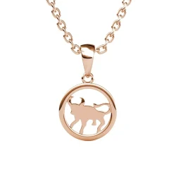 MYC-Paris Collier Et Pendentif<Pendentif Zodiaque Taureau Finition Or Rose