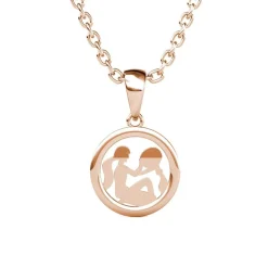 MYC-Paris Collier Et Pendentif<Pendentif Zodiaque Verseau Finition Or Rose