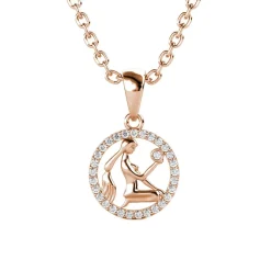 MYC-Paris Collier Et Pendentif<Pendentif Zodiaque Vierge Finition Or Rose