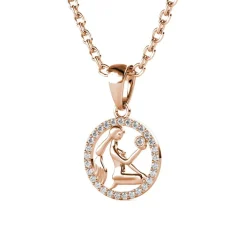 MYC-Paris Collier Et Pendentif<Pendentif Zodiaque Vierge Finition Or Rose